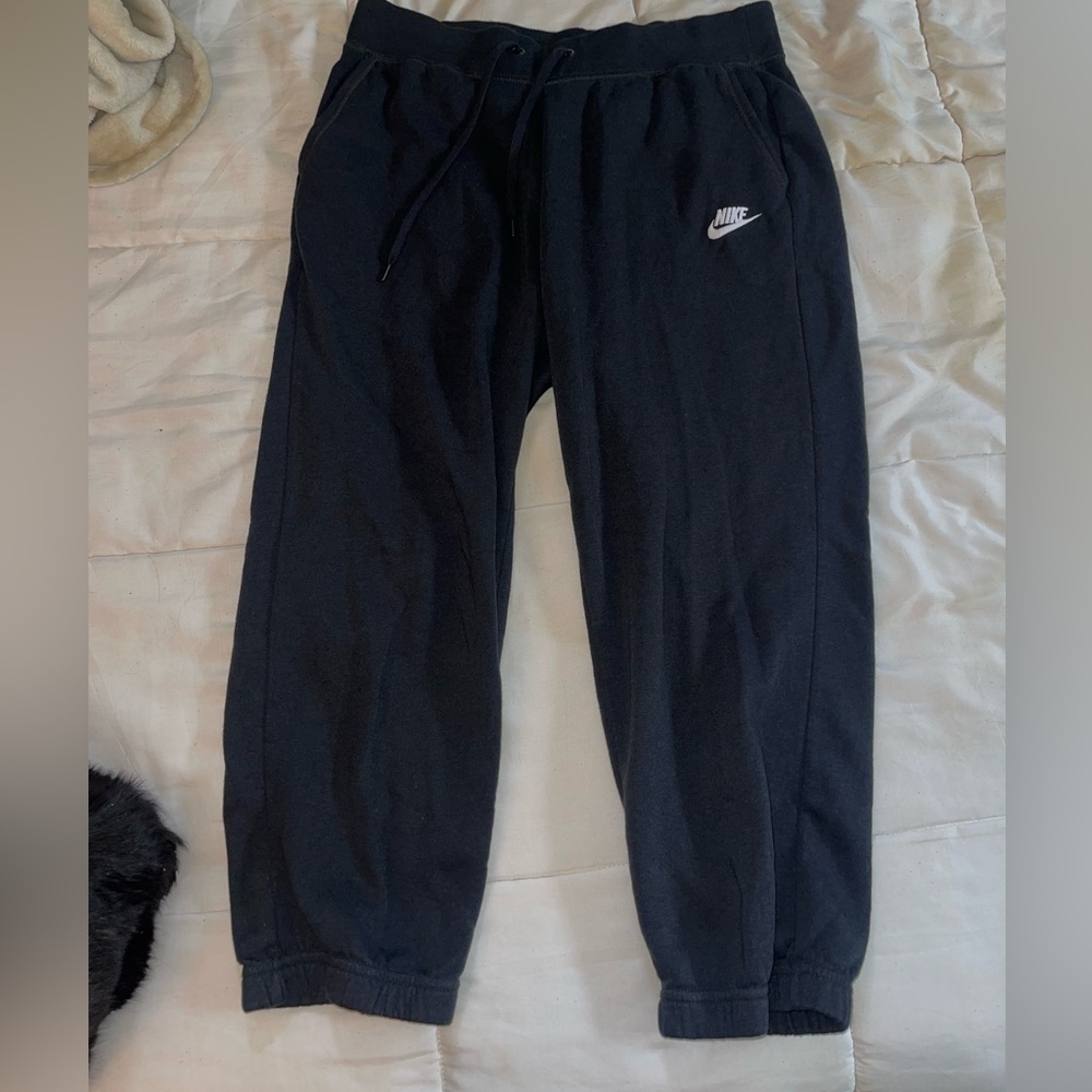 Men’s/Women’s Nike Cotton 7/8 Black Sweatpants